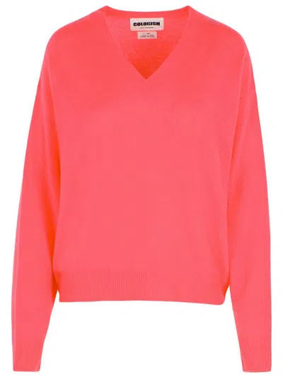 Colorush 'malibu V 2.0' Fuchsia Cashmere Jumper In Purple