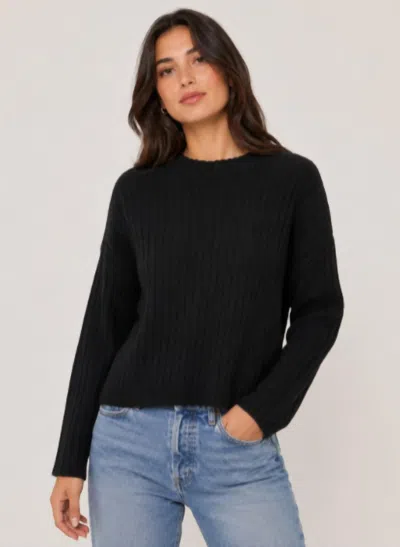 Colorush Mc Dulce Rib Crew Sweater In Black