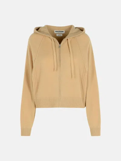 Colorush 'robbie Seam' Beige Cashmere Sweater