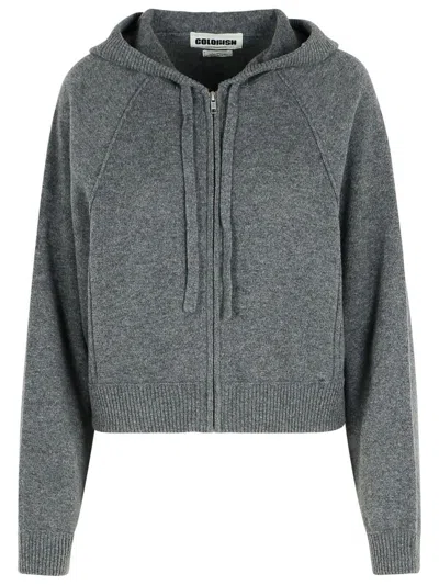 Colorush 'robbie Seam' Dark Grey Cashmere Jumper