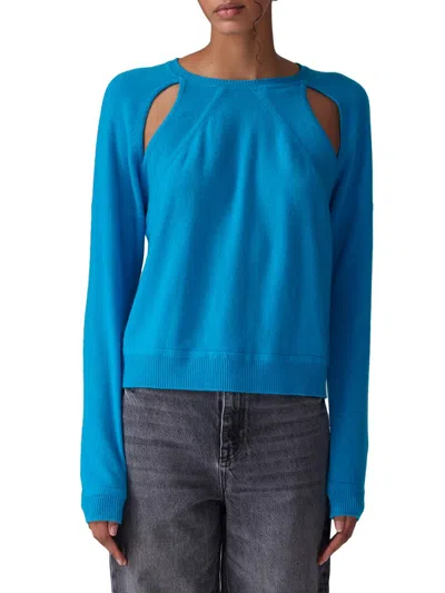 Colorush Women's Palooza Cut-out Cashmere Sweater In Blue