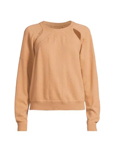 Colorush Women's Palooza Cut-out Cashmere Sweater In Orange