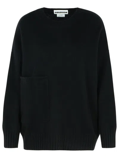 Colorush Ziggy Boyfriend Black Cashmere Blend Jumper