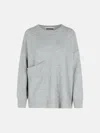Colorush 'ziggy Boyfriend' Grey Cashmere Blend Sweater In Grey