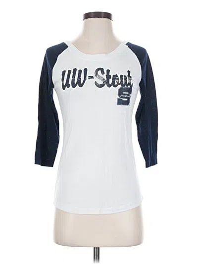Pre-owned Colosseum Athletics 3/4 Sleeve T-shirt In White