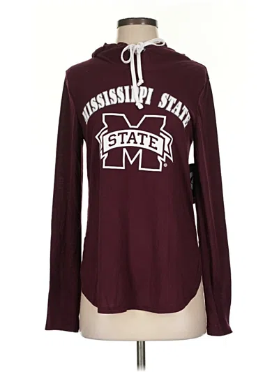 Pre-owned Colosseum Athletics Pullover Hoodie In Burgundy