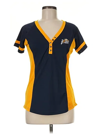 Pre-owned Colosseum Athletics Short Sleeve Henley Shirt In Yellow
