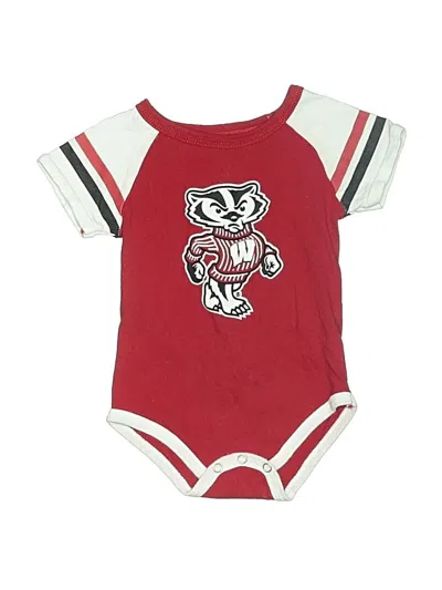Pre-owned Colosseum Athletics Babies' Short Sleeve Onesie In Red