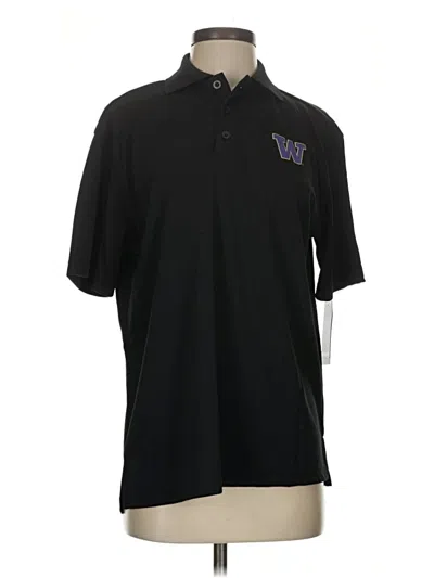 Pre-owned Colosseum Athletics Short Sleeve Polo Shirt In Black