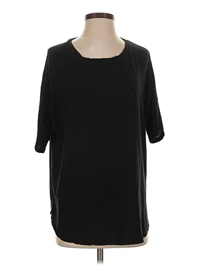 Pre-owned Colosseum Athletics Short Sleeve Top Black Crew Neck Tops