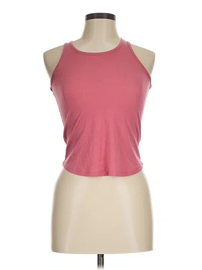 Pre-owned Colosseum Athletics Tank Top Pink Halter Neckline Tops