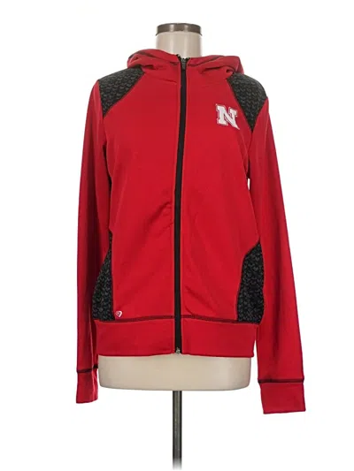 Pre-owned Colosseum Athletics Zip Up Hoodie In Red