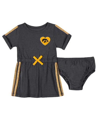 Colosseum Baby Boys And Girls 2-piece Black Iowa Hawkeyes Xur Dress And Bloomer Set