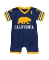 Colosseum Baby Boys And Girls  Navy Cal Bears Bumpo Football Logo Romper In Navy