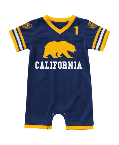 Colosseum Baby Boys And Girls  Navy Cal Bears Bumpo Football Logo Romper