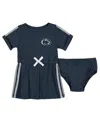 Colosseum Baby Boys And Girls Navy Penn State Nittany Lions Xur Dress And Bloomer Set In Navy