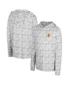 Colosseum Big Boys And Girls Black Iowa State Cyclones All-over Print Hoodie In Gray