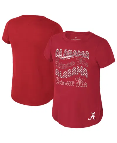 Colosseum Big Boys And Girls Crimson Alabama Crimson Tide Rogan T-shirt