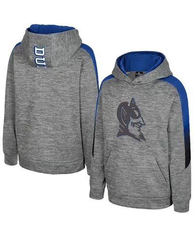 Colosseum Kids' Big Boys And Girls Gray Duke Blue Devils The Gang Hoodie In Gold