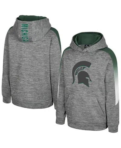 Colosseum Kids' Big Boys And Girls Gray Michigan State Spartans The Gang Hoodie