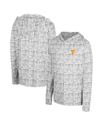 Colosseum Big Boys And Girls Gray Tennessee Volunteers All-over Print Hoodie