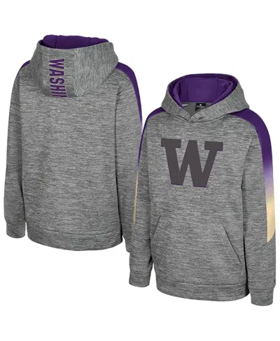 Colosseum Kids' Big Boys And Girls Gray Washington Huskies The Gang Hoodie