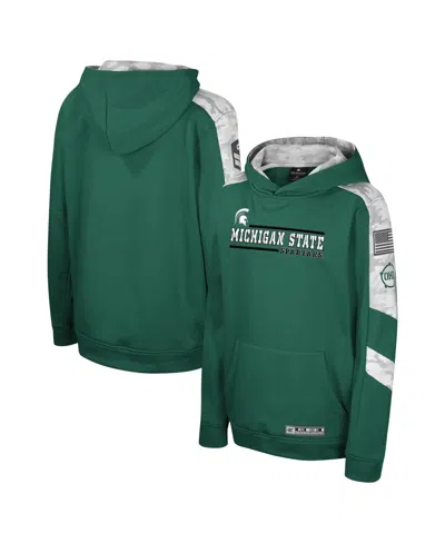 Colosseum Kids' Big Boys And Girls Green Michigan State Spartans Oht Military Appreciation Cyclone Digital Camoâ Pul