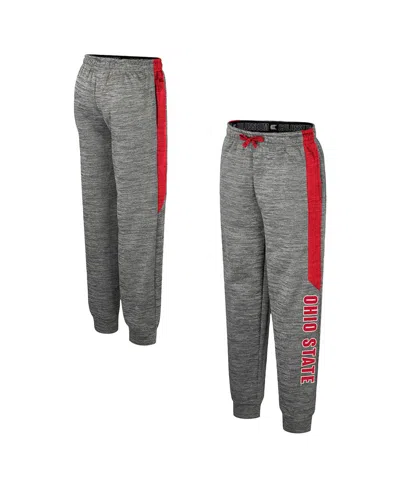 Colosseum Big Boys And Girls Heather Gray Ohio State Buckeyes Fleece Pants