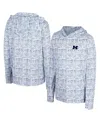 Colosseum Big Boys And Girls Navy Michigan Wolverines All-over Print Hoodie In Navy