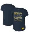 Colosseum Big Boys And Girls Navy Michigan Wolverines Rogan T-shirt In Navy