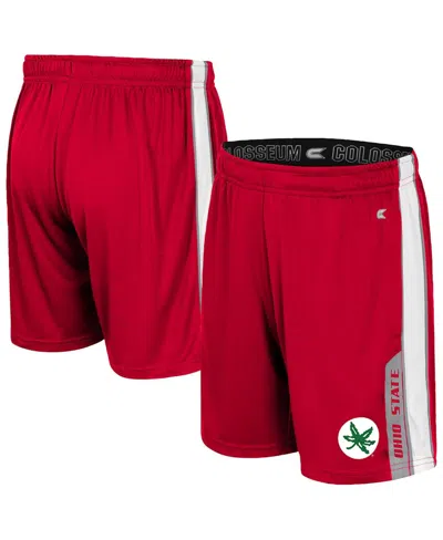 Colosseum Kids' Big Boys And Girls Scarlet Ohio State Buckeyes Gumbaldia Shorts In Red
