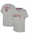 Colosseum Big Boys And Girlsâ Heather Gray Florida State Seminoles Airball Baseball T-shirt In Gray