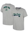 Colosseum Big Boys And Girls Heather Gray Notre Dame Fighting Irish Airball Baseball T-shirt In Heather Gray