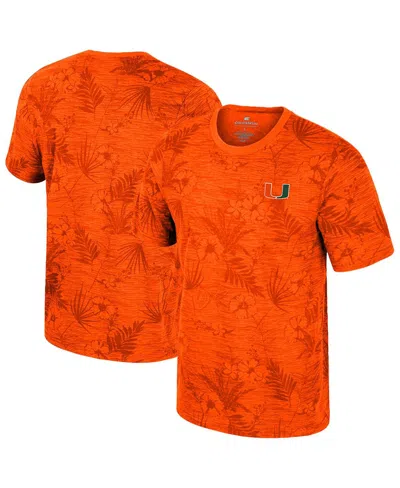 Colosseum Kids' Big Boys And Girlsâ Orange Miami Hurricanes Fern T-shirt