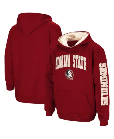 Colosseum Kids' Big Boys  Garnet Florida State Seminoles 2-hit Team Pullover Hoodie