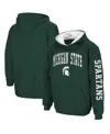 Colosseum Big Boys Michigan State Spartans 2-hit Team Pullover Hoodie In Green