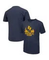 Colosseum Big Boys  Navy West Virginia Mountaineers Fan T-shirt In Navy