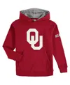 Colosseum Big Boys Crimson Oklahoma Sooners Big Logo Pullover Hoodie In Crimson
