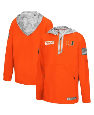 Colosseum Kids' Big Boys  Orange, Arctic Camo Miami Hurricanes Oht Military-inspired Appreciation Shellback In Orange,arctic Camo