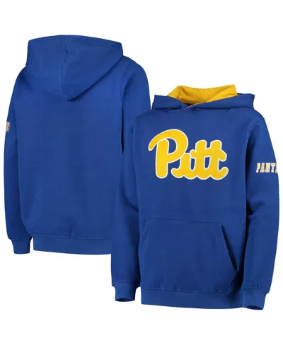 Colosseum Kids' Big Boys  Pitt Panthers Big Logo Pullover Hoodie In Multi