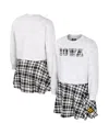 Colosseum Big Girls 2-piece Gray Iowa Hawkeyes Marceline Plaid Skirt And Top Set In White