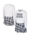 Colosseum Big Girls 2-piece Gray Penn State Nittany Lions Marceline Plaid Skirt And Top Set In Gray