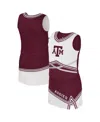 Colosseum Big Girls 2-piece Maroon Texas A&m Aggies Lollipop Park Cheer Set In White