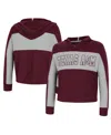 Colosseum Big Girls  Maroon Texas A&m Aggies Galooks Hoodie Lace-up Long Sleeve T-shirt In Maroon