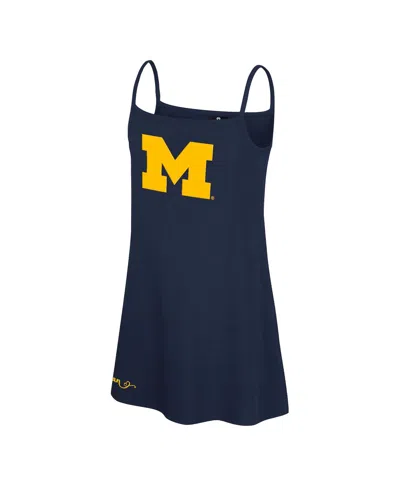 Colosseum Kids' Big Girls Navy Michigan Wolverines Brook Tank Dress