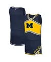 Colosseum Big Girls Navy Michigan Wolverines Cheerleader Top Skirt Set In Navy