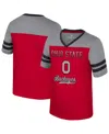 Colosseum Big Girls Scarlet Ohio State Buckeyes Princess Bubblegum Bling T-shirt In Red