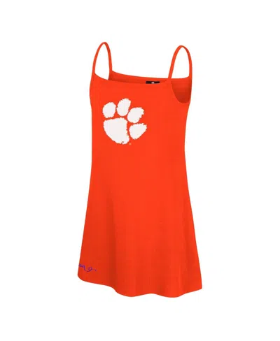 Colosseum Kids' Big Girlsâ Orange Clemson Tigers Brook Tank Dress