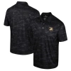 Colosseum Black Army Black Knights Daly Print Polo In Black