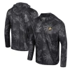 COLOSSEUM COLOSSEUM BLACK ARMY BLACK KNIGHTS PALMS PRINTED LIGHTWEIGHT QUARTER-ZIP HOODED TOP